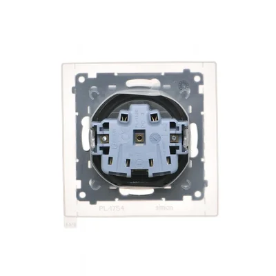 Simon 55 WMDW-50123x-116 Enchufe para versión IP44 con junta (módulo) 16 A, 250 V~, conectores rápidos. Tapa del color de la cubierta; grafito mate.