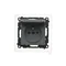 Simon 55 WMDW-50123x-116 Plug socket for IP44 version with seal (module) 16 A, 250 V~, quick connectors. Flap in the color of the cover; Matte graphite