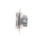 Simon 55 WMDW-50123x-143A Plug socket for IP44 version with seal (module) 16 A, 250 V~, quick connectors. Transparent flap; Matt aluminum