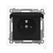 Simon 55 WMDW-50123x-149 Plug socket for IP44 version with seal (module) 16 A, 250 V~, quick connectors. Flap in the color of the cover; Matte black
