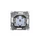 Simon 55 WMDW-50123x-149 Plug socket for IP44 version with seal (module) 16 A, 250 V~, quick connectors. Flap in the color of the cover; Matte black
