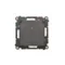 Simon 55 WMDW-50123x-149A Enchufe para versión IP44 con junta (módulo) 16 A, 250 V~, conectores rápidos. Tapa transparente; Negro mate
