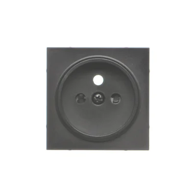 Simon 55 WMDW-P01111-149 Tapa para toma de corriente individual para: SGZ1CM, SGZ1M; Negro mate