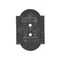 Simon 55 WMDW-P01311-149 Double socket cover for: SGZ2CM; Matte black