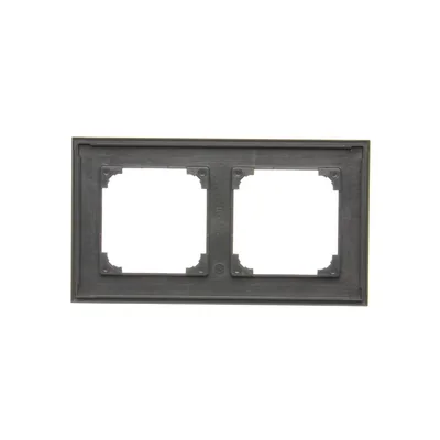 Simon 55 WMDZ-01102x-0116 Scatola di derivazione a 2 moduli LINE; Grafite opaca