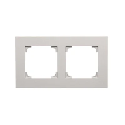 Simon 55 WMDZ-01102x-0143 2-fold frame LINE; Matt aluminum