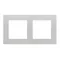 Simon 55 WMDZ-01102x-0143 Cadre pliable LINE ; Aluminium mat