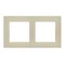 Simon 55 WMDZ-01102x-0144 2-gang LINE frame; Champagne matte