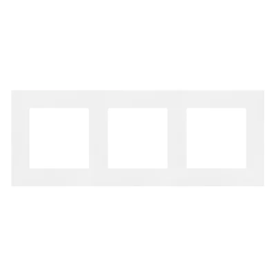 Simon 55 WMDZ-01103x-0111 3-gang LINE frame; Matte white