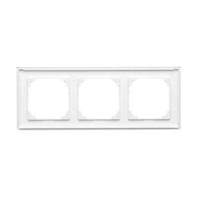 Simon 55 WMDZ-01103x-0111 3-gang LINE frame; Matte white