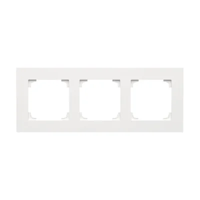 Simon 55 WMDZ-01103x-0111 Scatola di derivazione a 3 moduli LINE; Bianco opaco