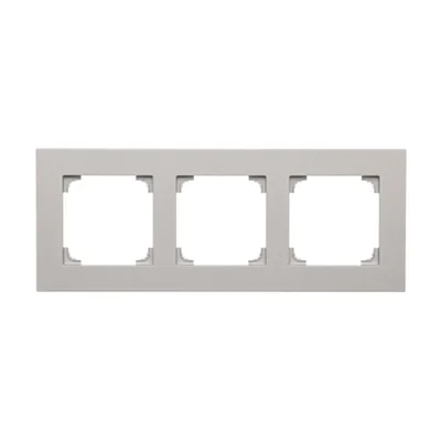 Simon 55 WMDZ-01103x-0143 LINE 3dílný rám; matný hliník