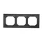 Simon 55 WMDZ-01103x-0149 Scatola di derivazione a 3 moduli LINE; Nero opaco