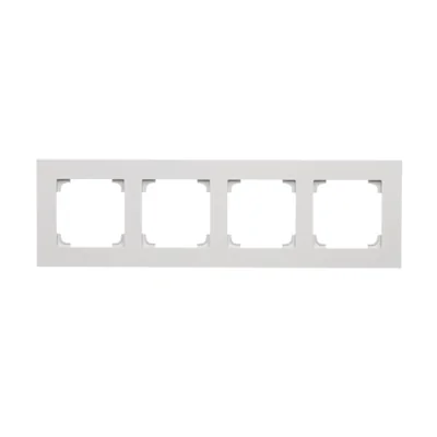 Simon 55 WMDZ-01104x-0114 4-fold frame LINE; Light gray matt
