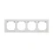 Simon 55 WMDZ-01104x-0114 Marco plegable de 4 secciones LINE; Gris claro mate