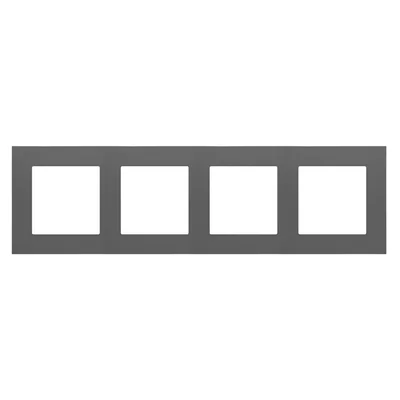 Simon 55 WMDZ-01104x-0116 Ramka 4-krotna LINE; Grafitowy mat