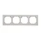 Simon 55 WMDZ-01104x-0143 4-fold frame LINE; Matt aluminum