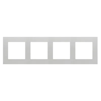 Simon 55 WMDZ-01104x-0143 Cornice pieghevole a 4 ante LINE; Alluminio opaco