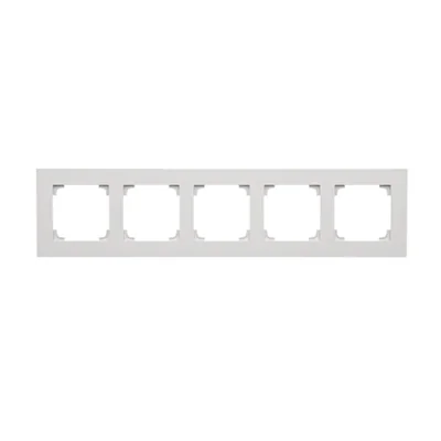 Simon 55 WMDZ-01105x-0114 Cadre 5 volets LINE ; Gris clair mat