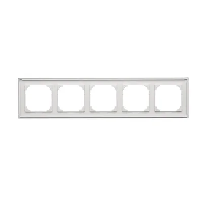 Simon 55 WMDZ-01105x-0114 Cadre 5 volets LINE ; Gris clair mat