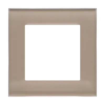 Simon 55 WMDZ-0110xZ-172 Cadre Nature Simple ; Verre Dépoli Beige