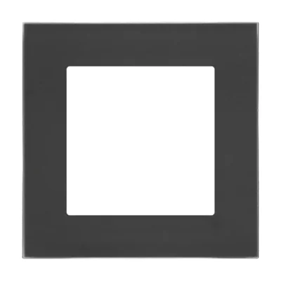 Simon 55 WMDZ-0110xZ-179 Cadre Nature Simple ; Verre Noir Dépoli