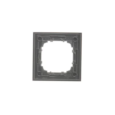 Simon 55 WMDZ-0110xZ-179 Einzelrahmen Natur; Mattiertes schwarzes Glas