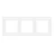 Simon 55 WMDZ-0130xZ-170 3-fach Natur-Rahmen; Milchglas