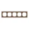 Simon 55 WMDZ-0150xZ-172 Scatola di derivazione a 5 moduli, cornice Nature; vetro satinato beige