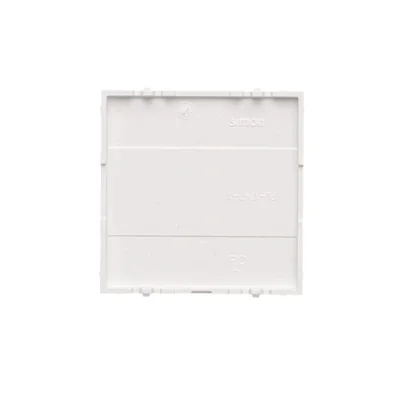 Simon 55 WMDZ-612xxx-111 Frame end cap without bridge - only snap-on mounting to the frame; Matte white