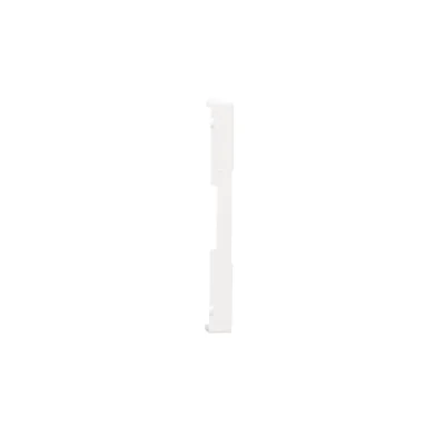 Simon 55 WMDZ-612xxx-111 Frame end cap without bridge - only snap-on mounting to the frame; Matte white