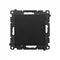 Simon 55 WMDZ-711X11-149 Frame cover (module). Mounting with clips or screws; Matte black