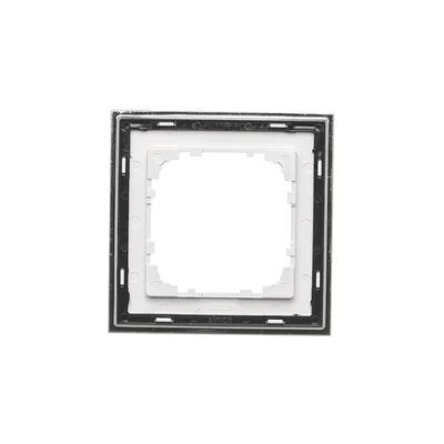 Simon 55 WMDZ-TRD1.163-111 Single DUO frame; White, chrome base