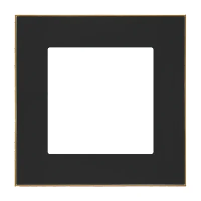 Simon 55 WMDZ-TRD1.166-149 Single DUO Frame; Black, Gold Base