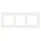 Simon 55 WMDZ-TRD3.166-111 3-gang DUO frame; White, gold base