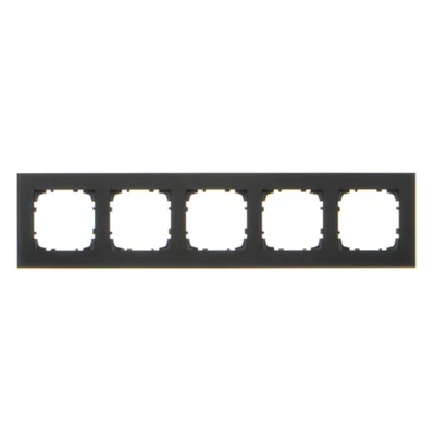 Simon 55 WMDZ-TRD5.166-149 Scatola portautensili DUO a 5 posti; nera, base dorata
