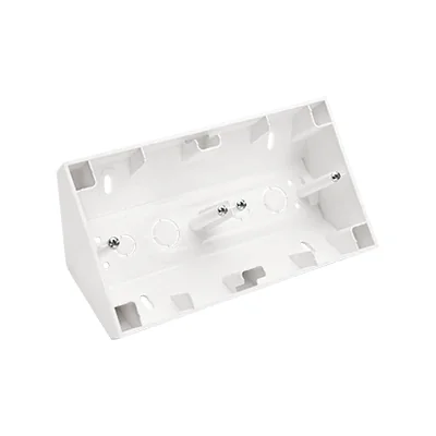 Simon 55 WMTP-NR2xxxxx-111 2-gang corner surface-mounted box for LINE/DUO frames; Matte white