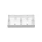 Simon 55 WMTP-NR2xxxxx-111 Boîtier d'angle double en saillie pour châssis LINE/DUO ; Blanc mat