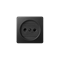 SIMON 82 Cover for single plug socket without earthing, graphite