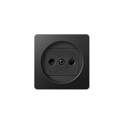 SIMON 82 Cover for single plug socket without earthing, graphite