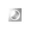 SIMON 82 Cover per push dimmer con retroilluminazione, alluminio