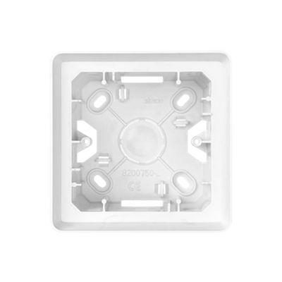 SIMON 82 DETAIL 1-way surface-mounted box, white