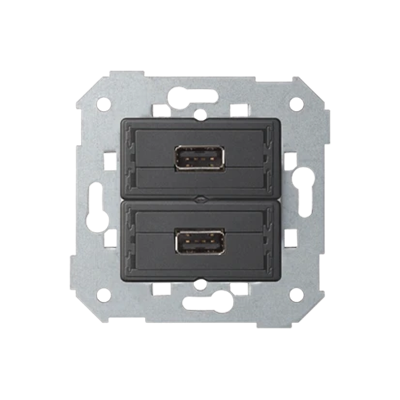 SIMON 82 DETAIL 2xUSB (2.0) type A female socket