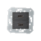SIMON 82 DETAIL 2xUSB (2.0) type A female socket