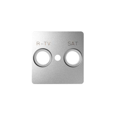 SIMON 82 DETAIL Aluminiumabdeckung für RTV-SAT-Steckdosen