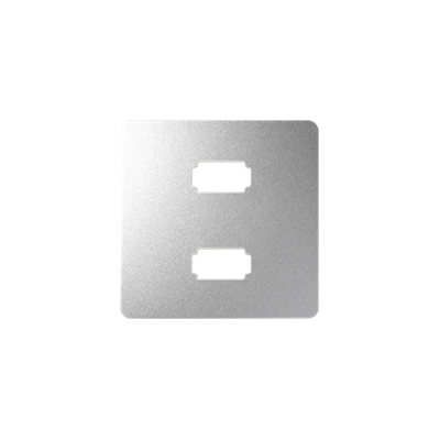SIMON 82 DETAIL Aluminum 2xUSB socket cover