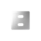 SIMON 82 DETAIL Aluminum 2xUSB socket cover