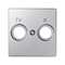 SIMON 82 DETAIL Aluminum cover for R-TV sockets