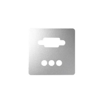 SIMON 82 DETAIL Aluminum cover for VGA + 3xRCA sockets