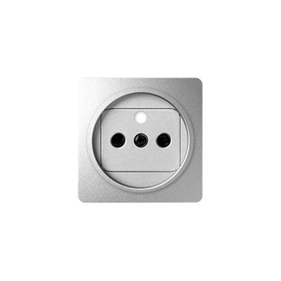 SIMON 82 DETAIL Aluminum grounding single socket cover